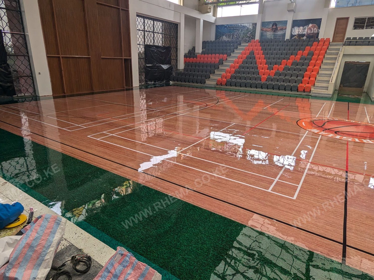 Sports arena epoxy floor Kenya