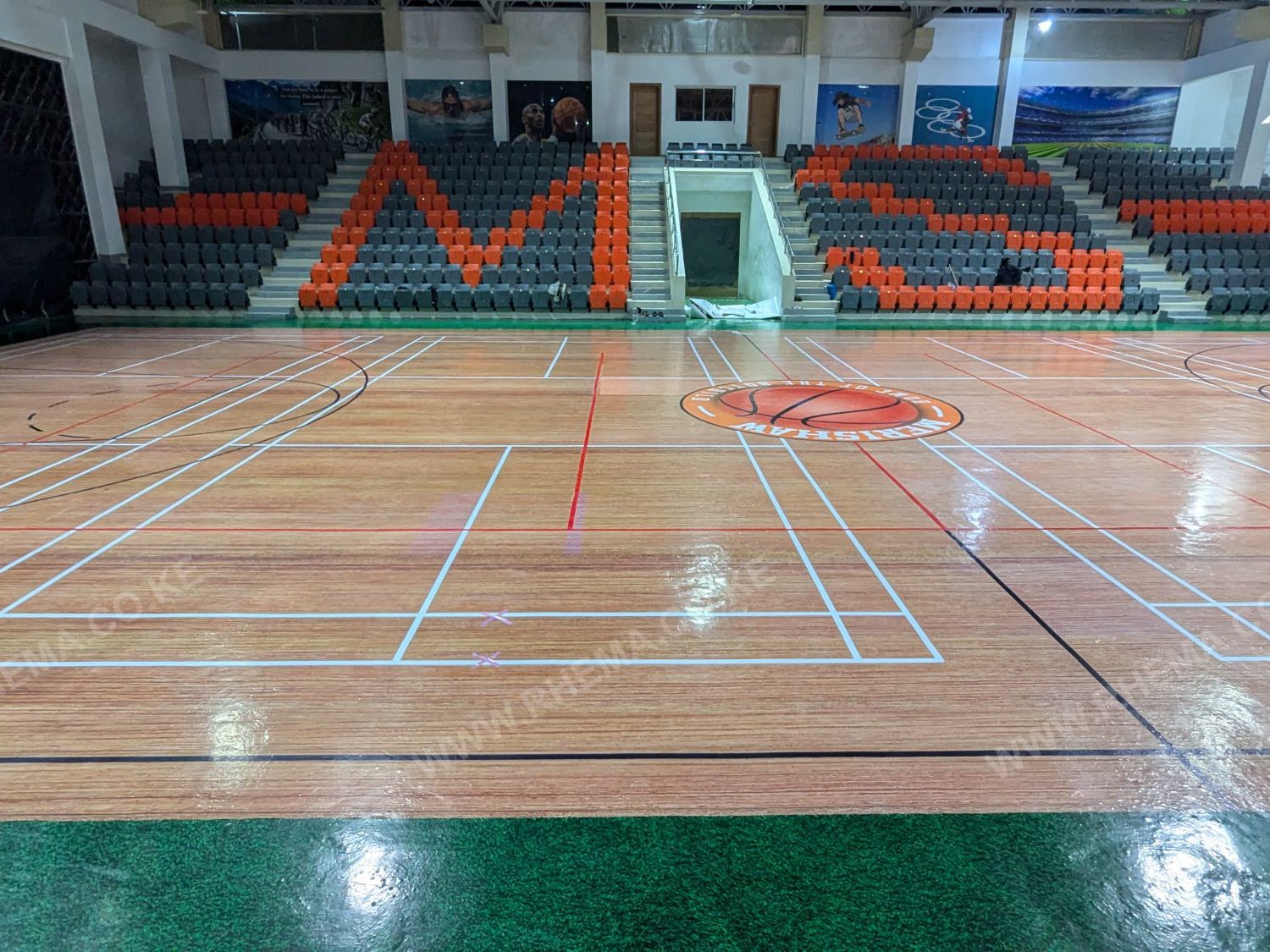 Sports arena epoxy floor Kenya