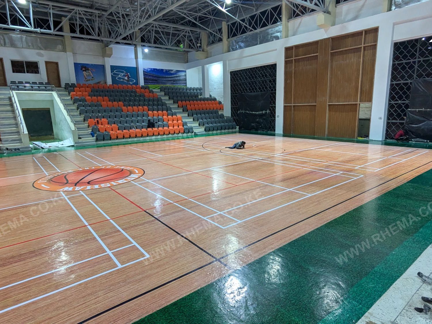 Sports arena epoxy floor Kenya