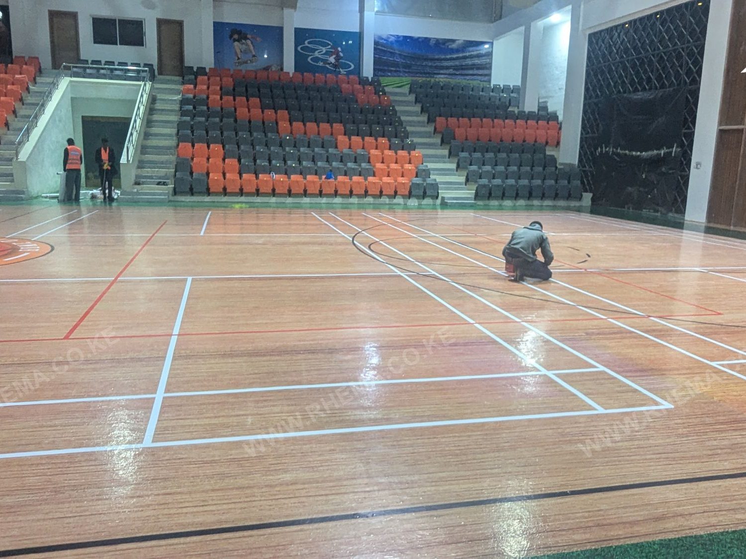Sports arena epoxy floor Kenya